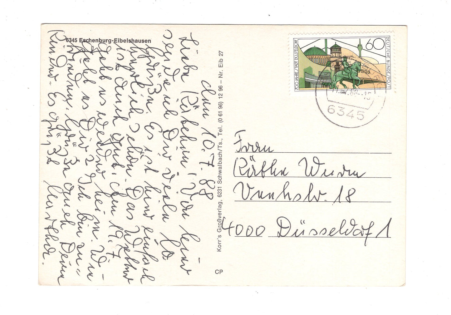 Ansichtskarte Eschenburg-Eibelshausen / H1-64