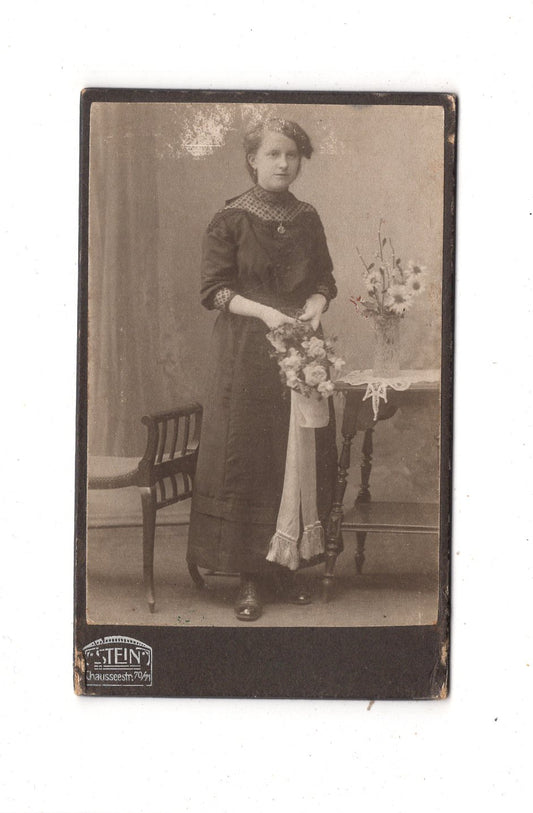 Fotografie Feines junges Mädchen - Berlin um 1910 / CDV M1-37
