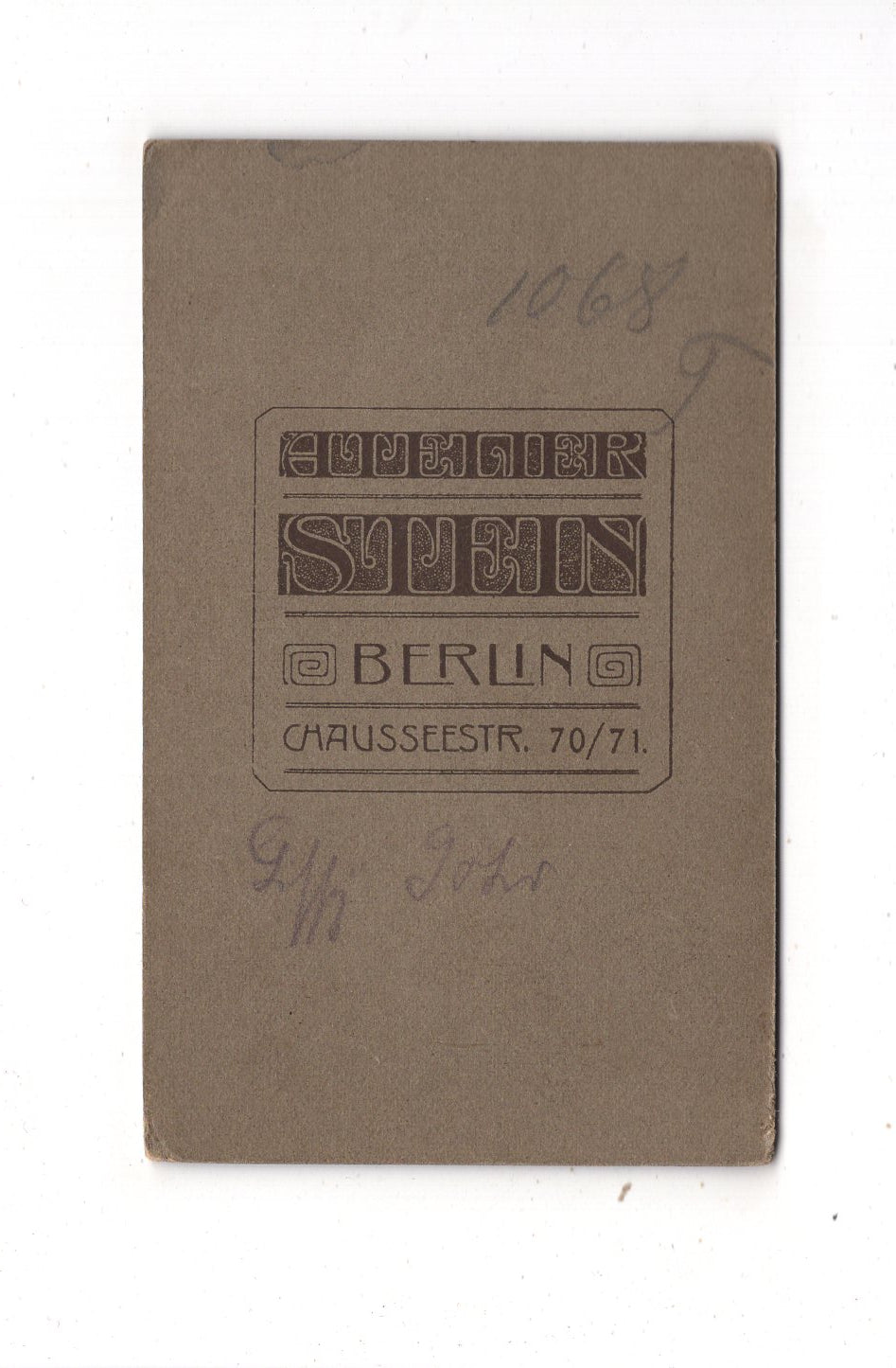 Fotografie Feines junges Mädchen - Berlin um 1910 / CDV M1-37