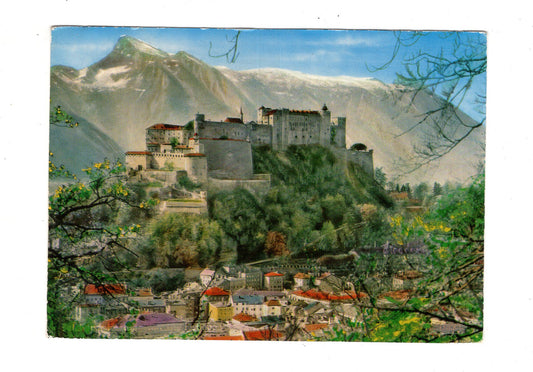 Ansichtskarte Salzburg / Festung gegen Untersberg / Österreich