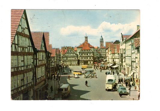 Ansichtskarte Eschwege im Werraland / Marktplatz mit Rathaus / H1-64