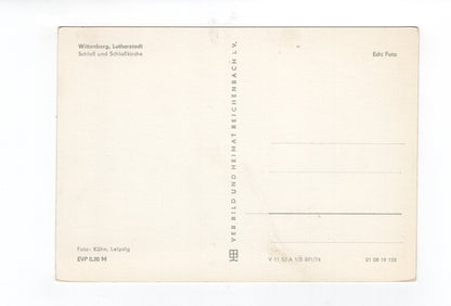 Ansichtskarte Lutherstadt Wittenberg / Schloss und Schlosskirche