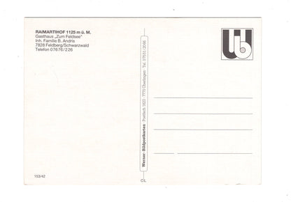 Ansichtskarte Gasthof Raimartihof am Feldsee-Feldberg / G1-68