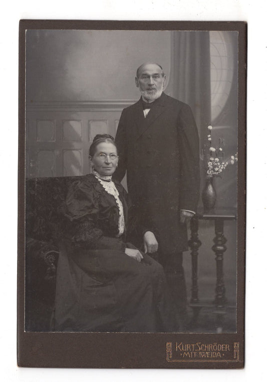 Fotografie Feines Paar - Mittweida 1900er / CAB X-24