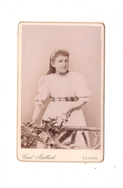 Fotografie Feines junges Mädchen - Leipzig 1894