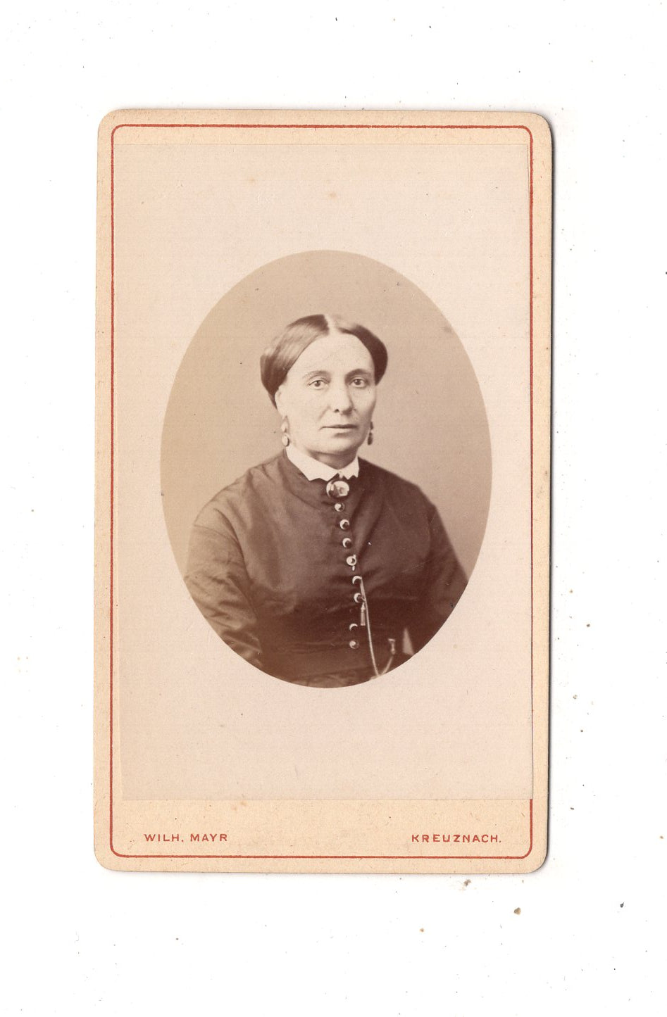 Fotografie Damenportrait - Bad Kreuznach 1870er