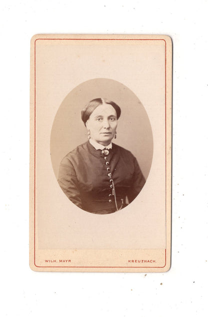 Fotografie Damenportrait - Bad Kreuznach 1870er
