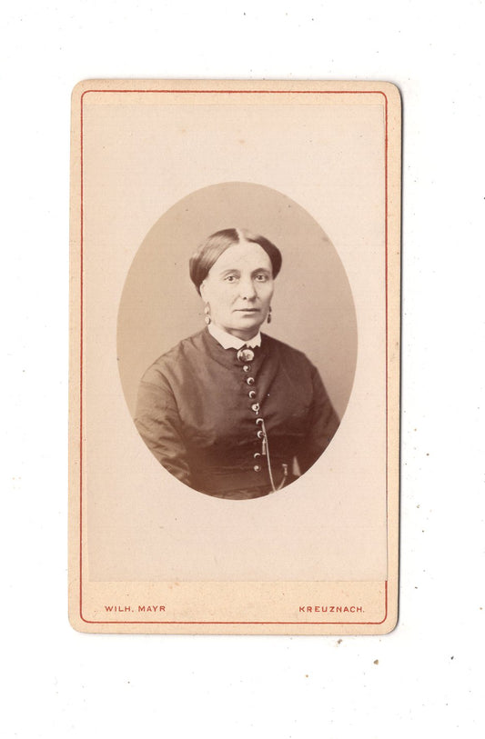 Fotografie Damenportrait - Bad Kreuznach 1870er