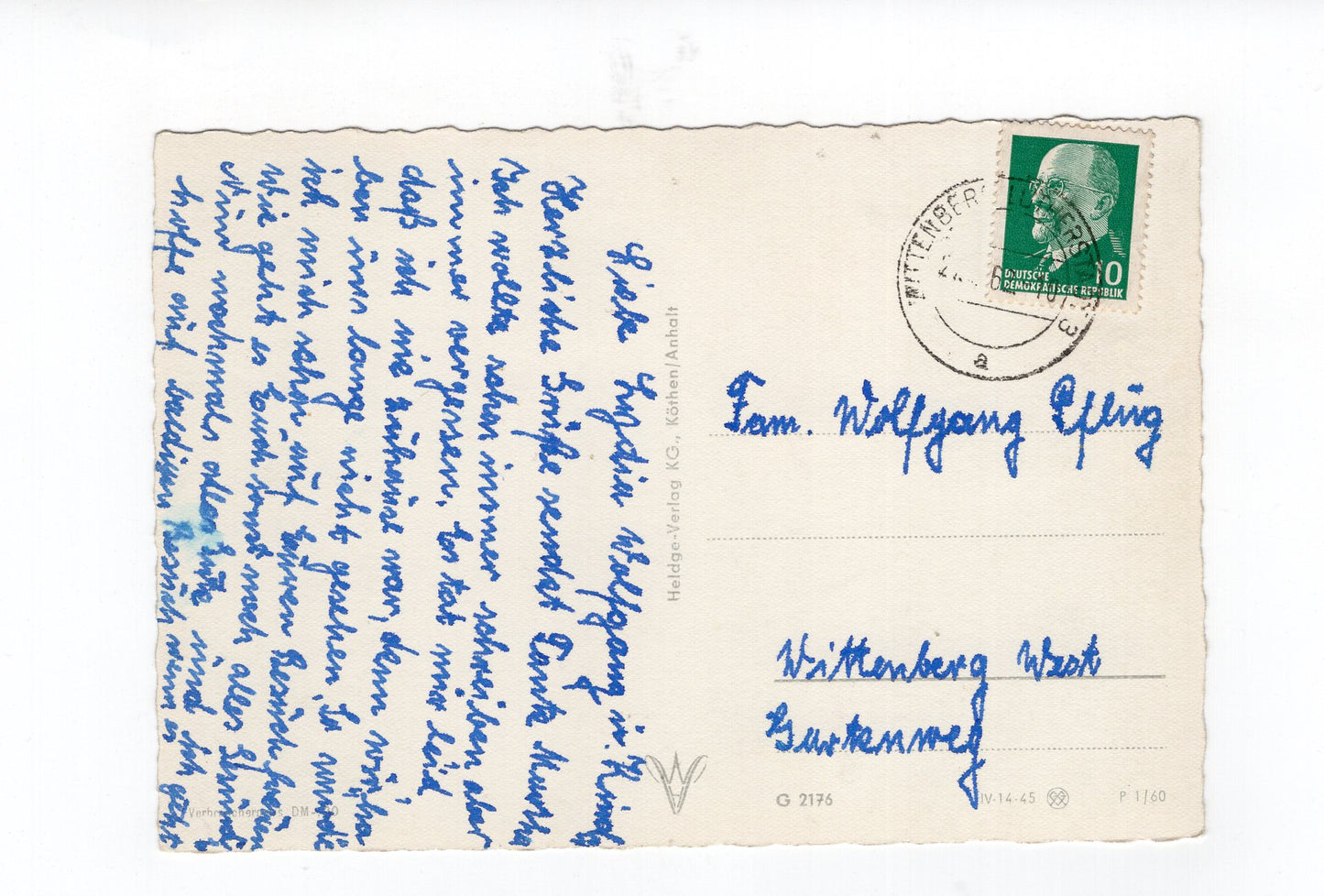 Ansichtskarte Lutherstadt Wittenberg / Schloss mit Schlosskirche