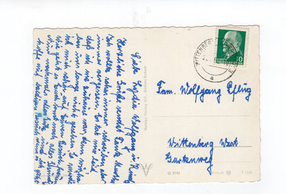 Ansichtskarte Lutherstadt Wittenberg / Schloss mit Schlosskirche