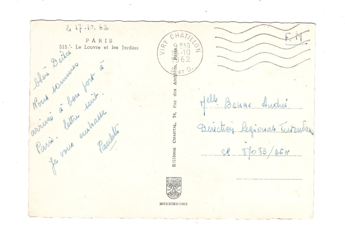 Ansichtskarte Paris / Le Louvre / Frankreich