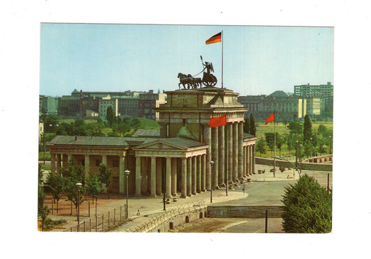Ansichtskarte Berlin / Brandenburger Tor mit Mauer