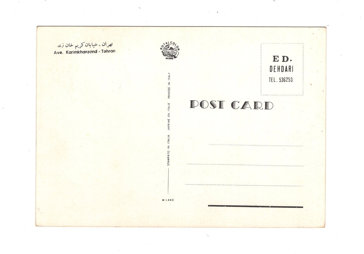 Ansichtskarte Avenue Karimkhanzand / Teheran / Iran