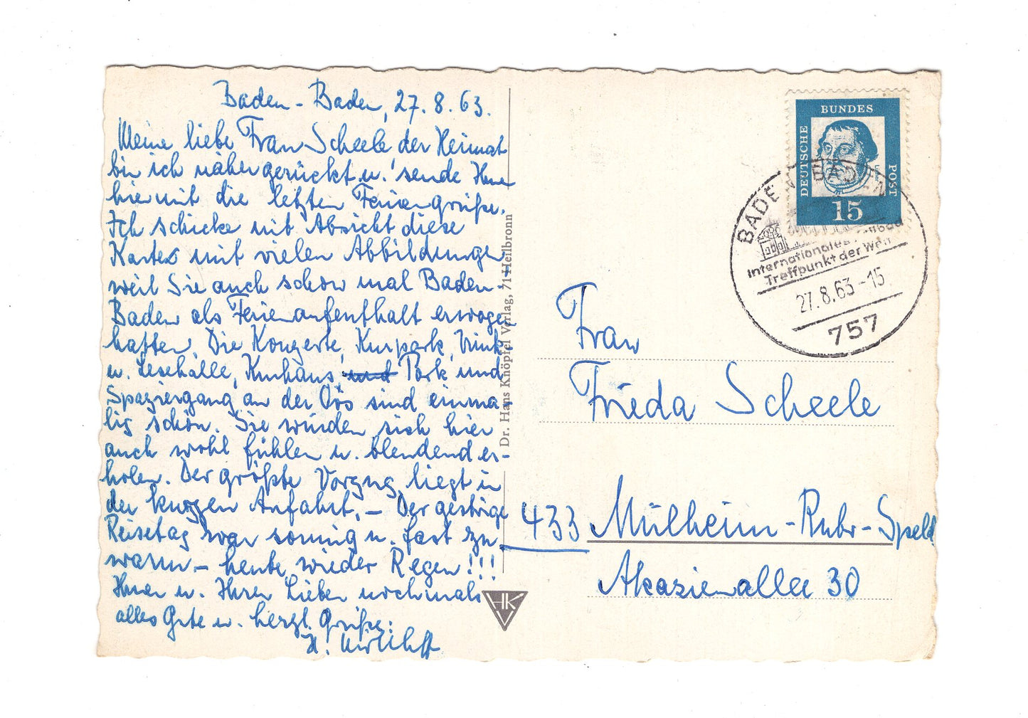 Ansichtskarte Baden-Baden