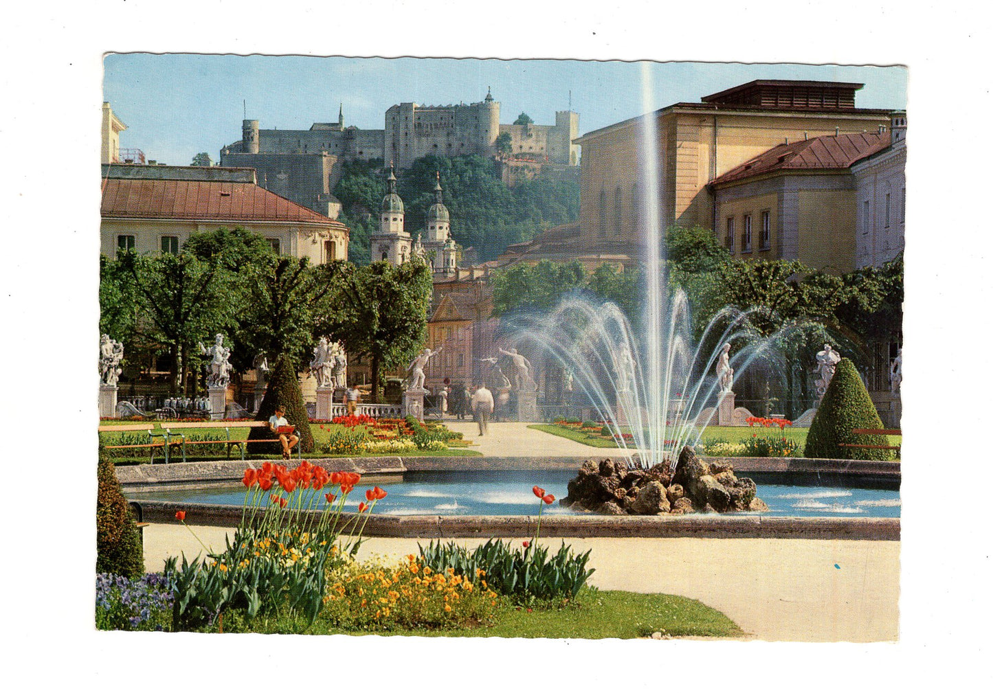 Ansichtskarte Salzburg / Mirabellengarten / Österreich