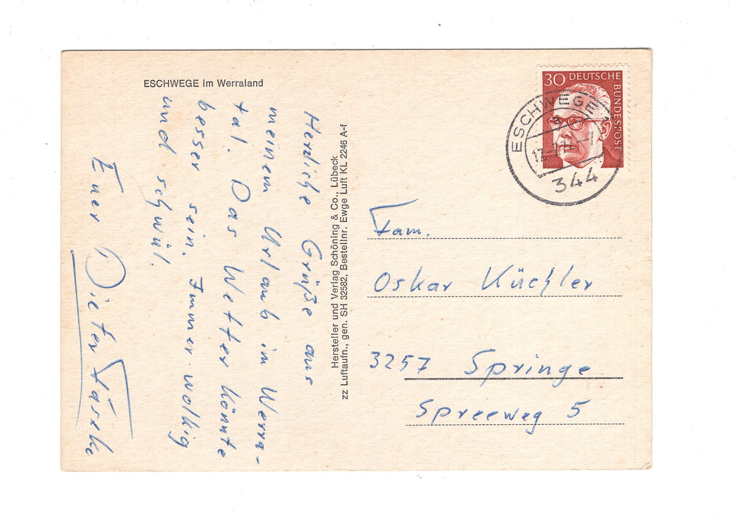 Ansichtskarte Eschwege im Werraland / H1-64