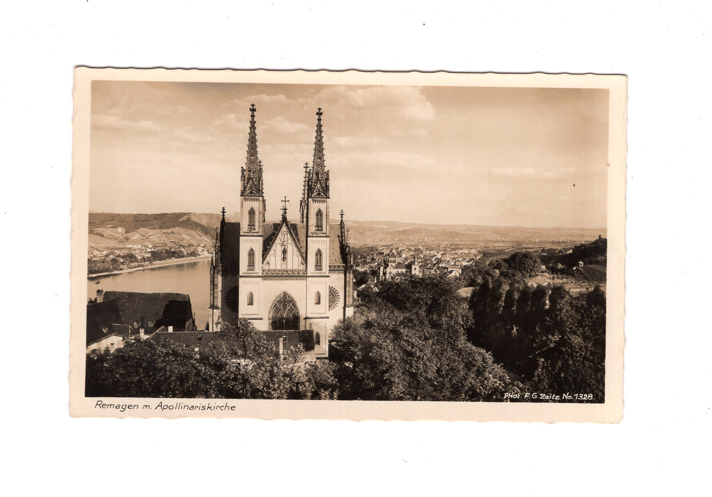 Ansichtskarte Remagen mit Apollinariskirche