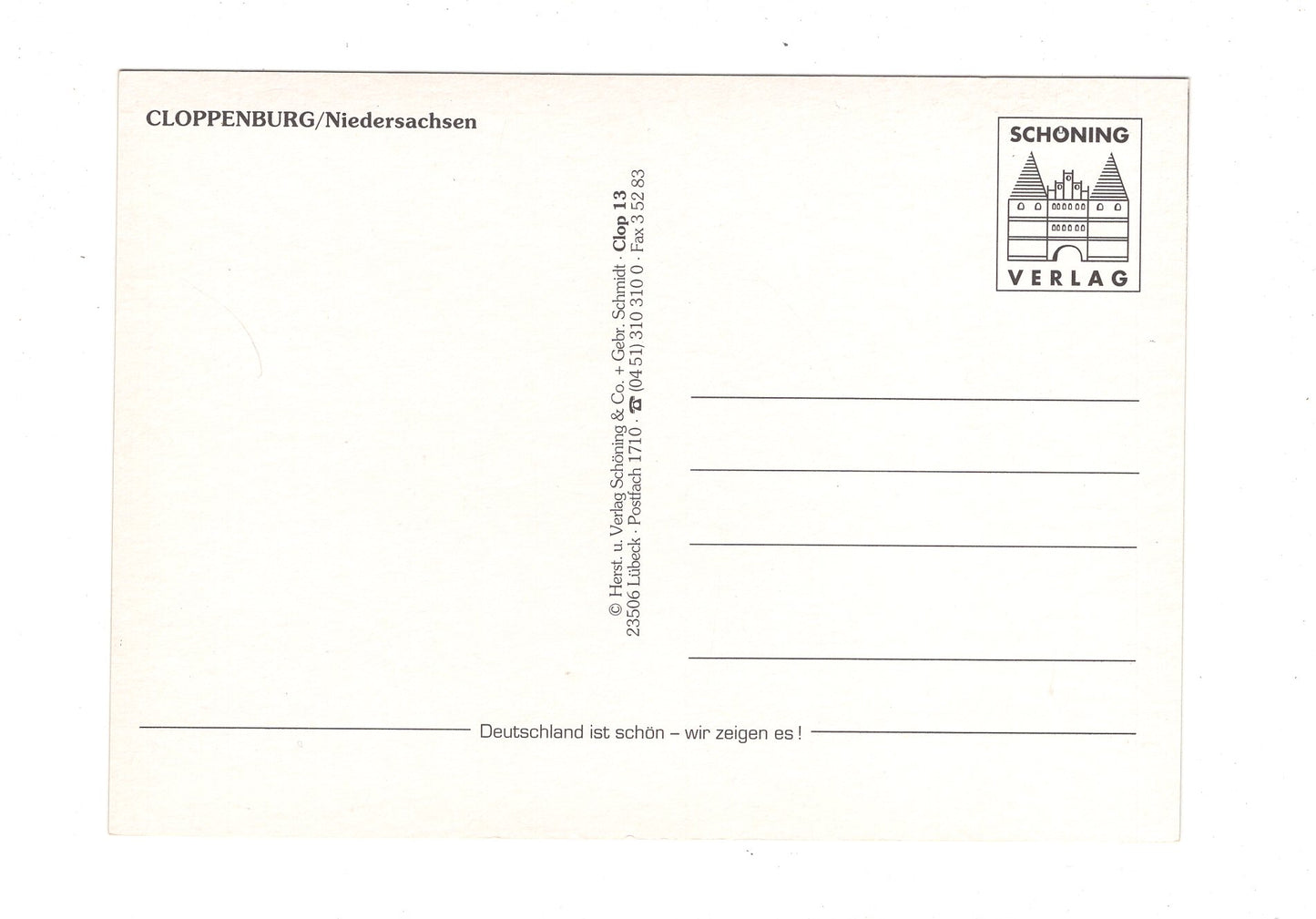 Ansichtskarte Cloppenburg / Niedersachsen / I1-63