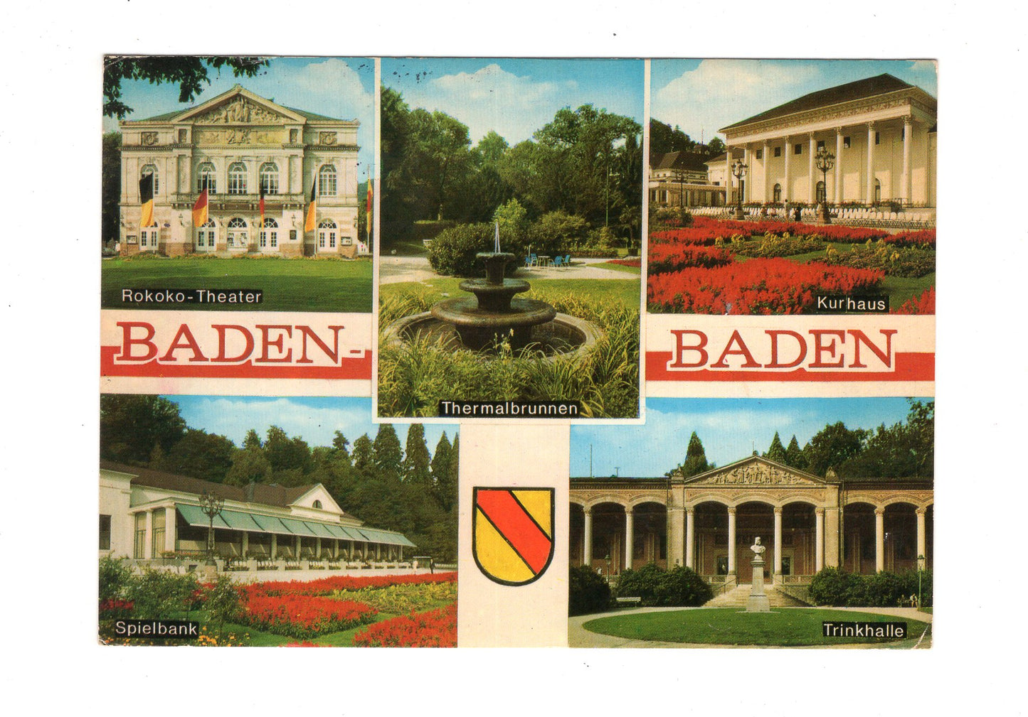 Ansichtskarte Baden-Baden / Rokoko-Theater +++