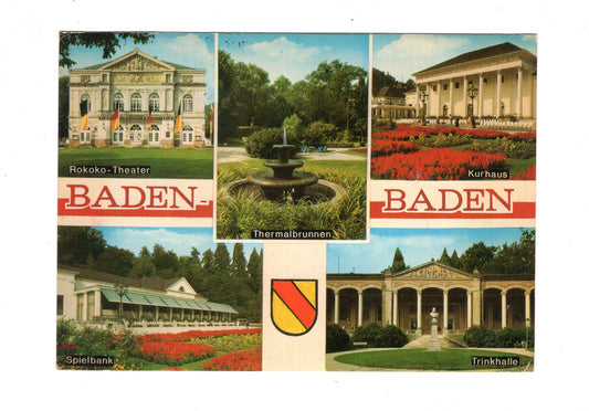 Ansichtskarte Baden-Baden / Rokoko-Theater +++