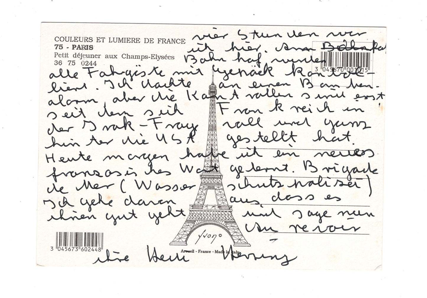 Ansichtskarte Paris / Chams-Elysees / Frankreich