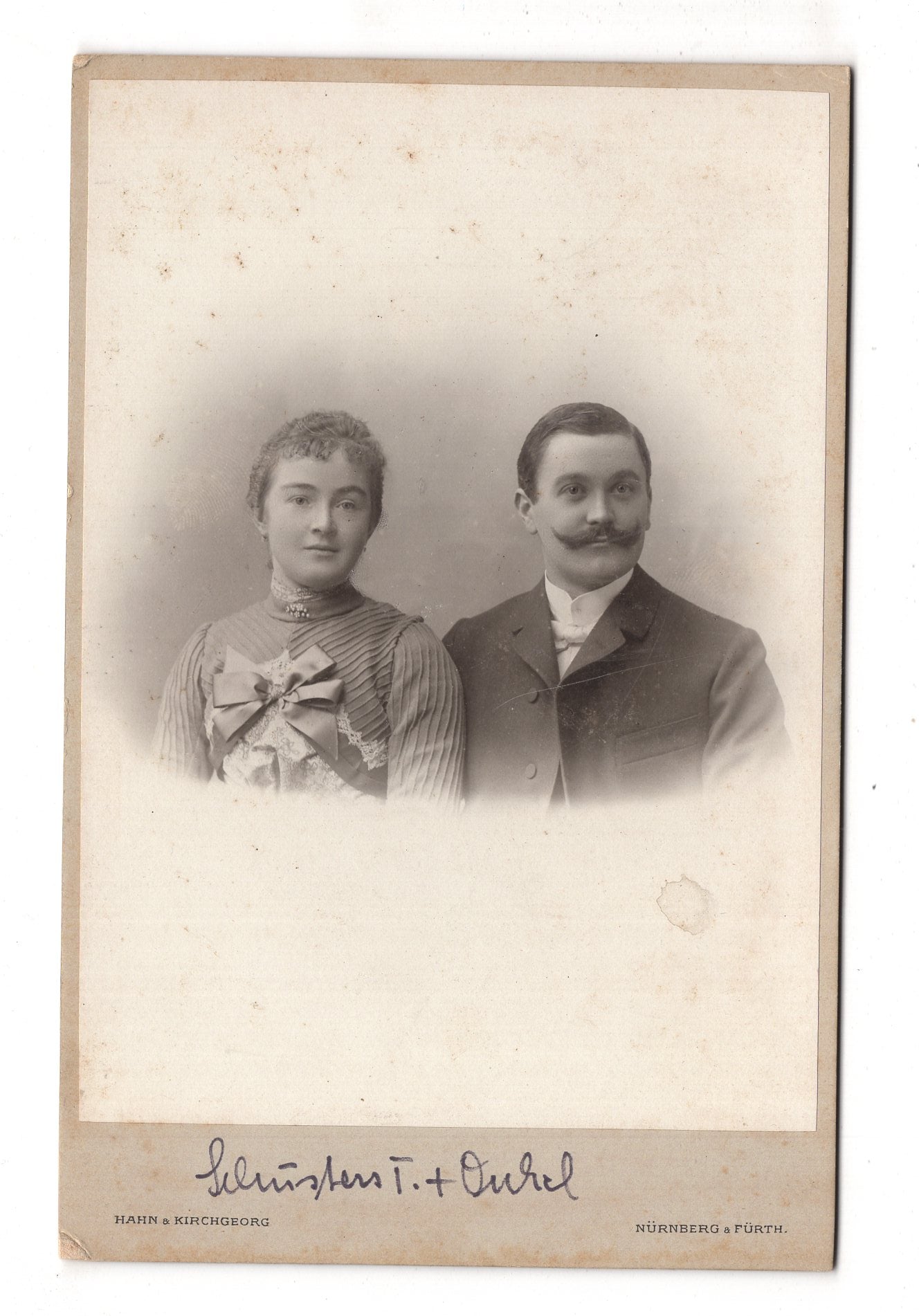 Fotografie Feines Paar - Nürnberg & Fürth um 1900 / CAB X-24