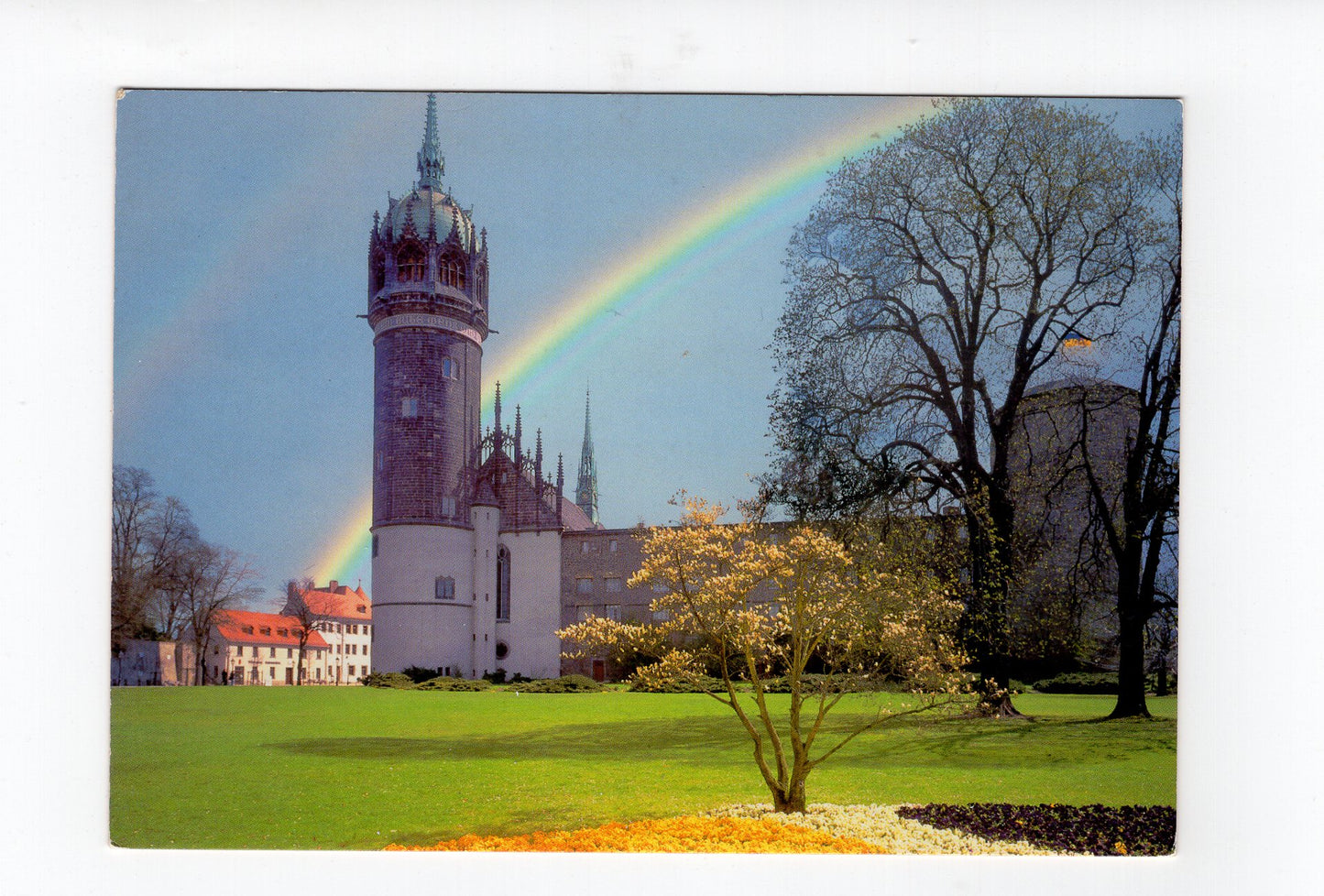 Ansichtskarte Lutherstadt Wittenberg / Schloss und Schlosskirche