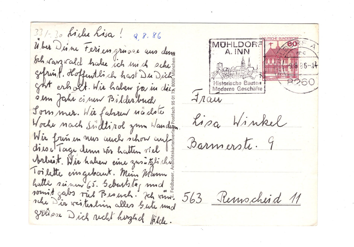 Ansichtskarte Mühldorf am Inn