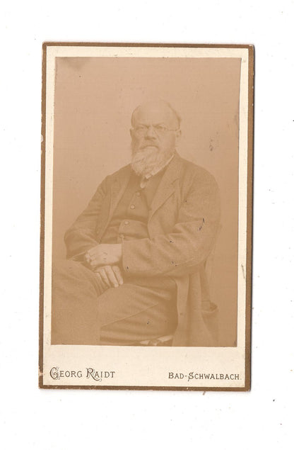 Fotografie Feiner Herr - Bad Schwalbach 1880er / CDV L1-35