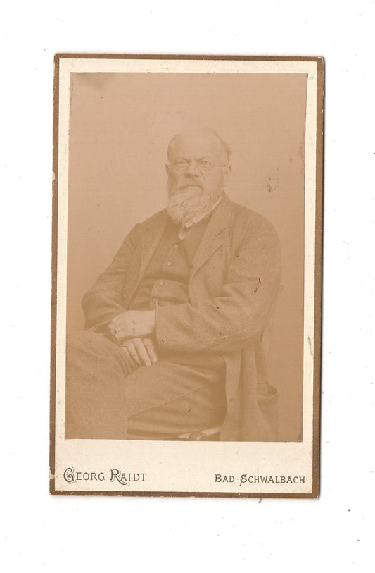 Fotografie Feiner Herr - Bad Schwalbach 1880er / CDV L1-35