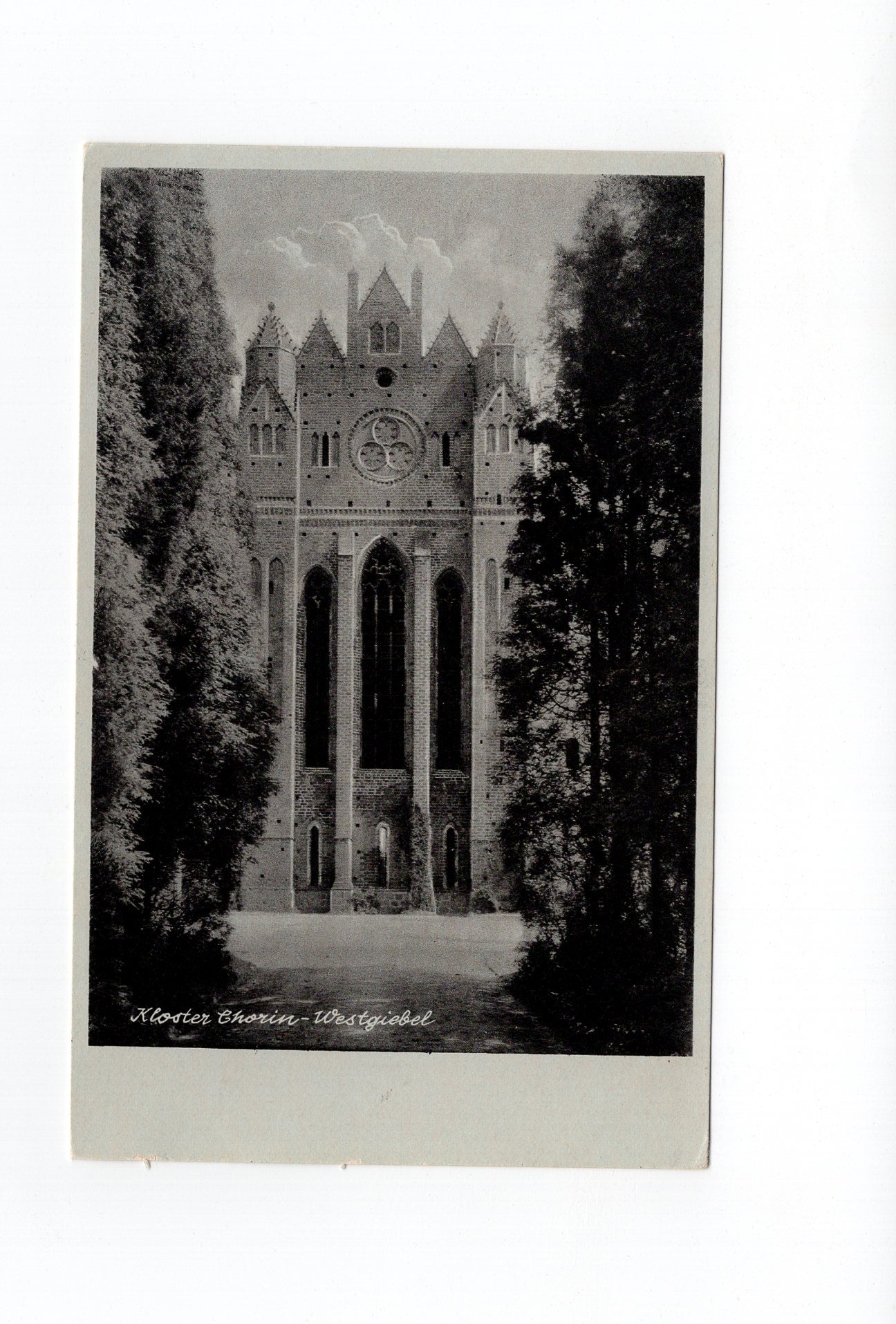 Ansichtskarte Kloster Chorin / Westgiebel