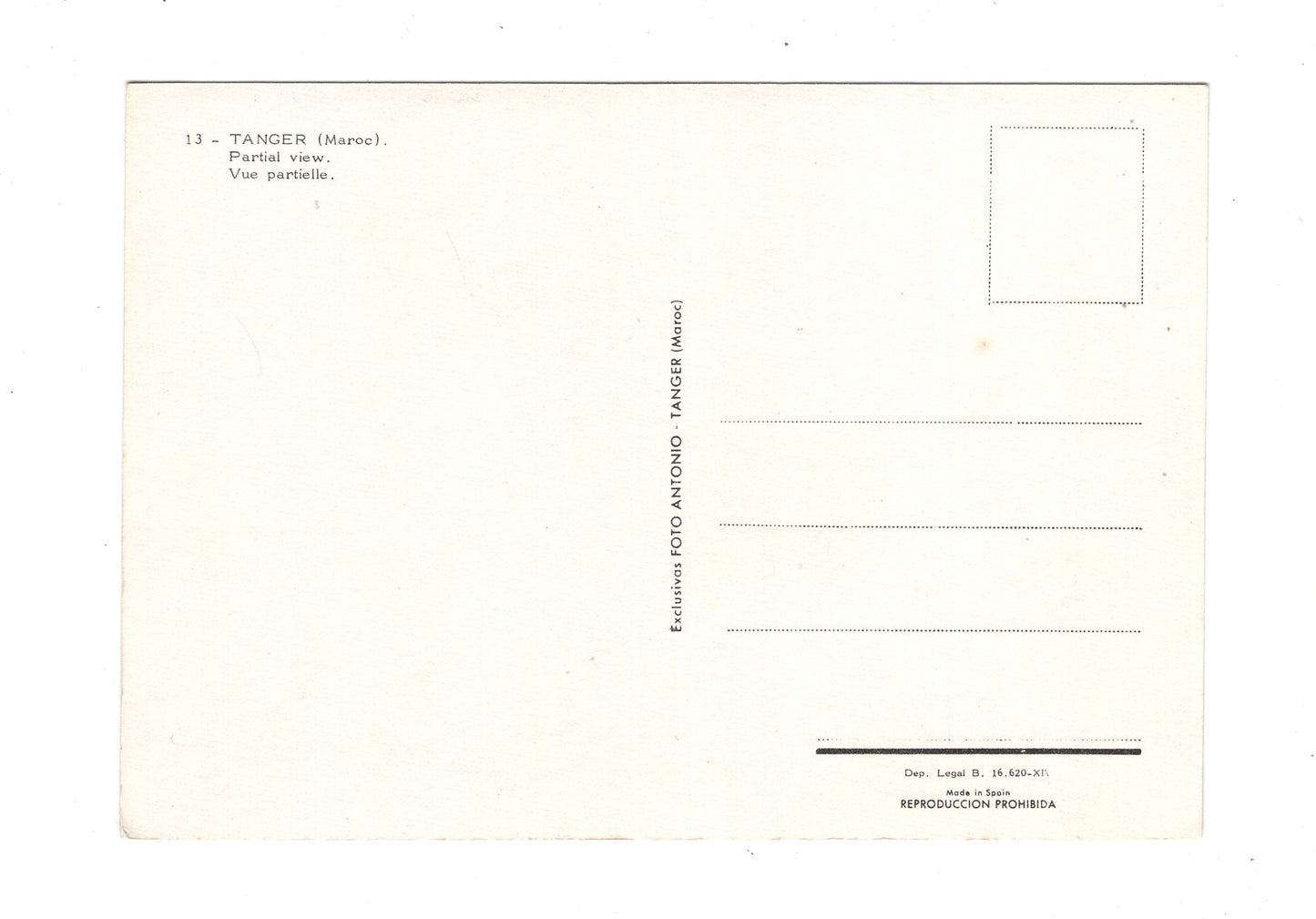 Ansichtskarte Tanger / Marokko