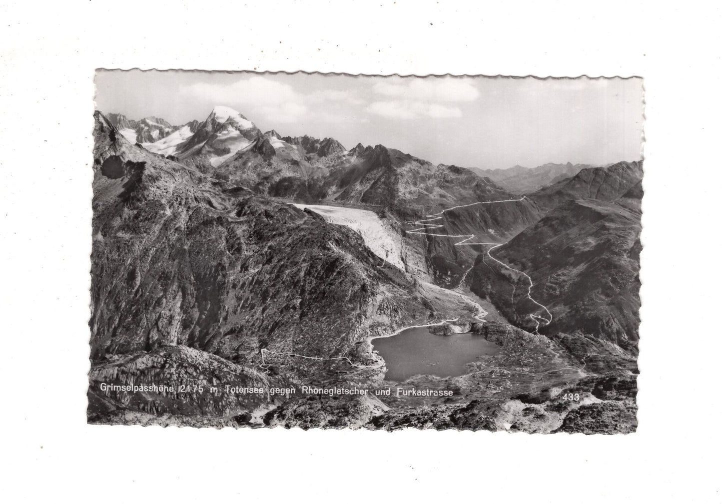 Ansichtskarte Grimselpasshöhe mit Totensee / Schweiz