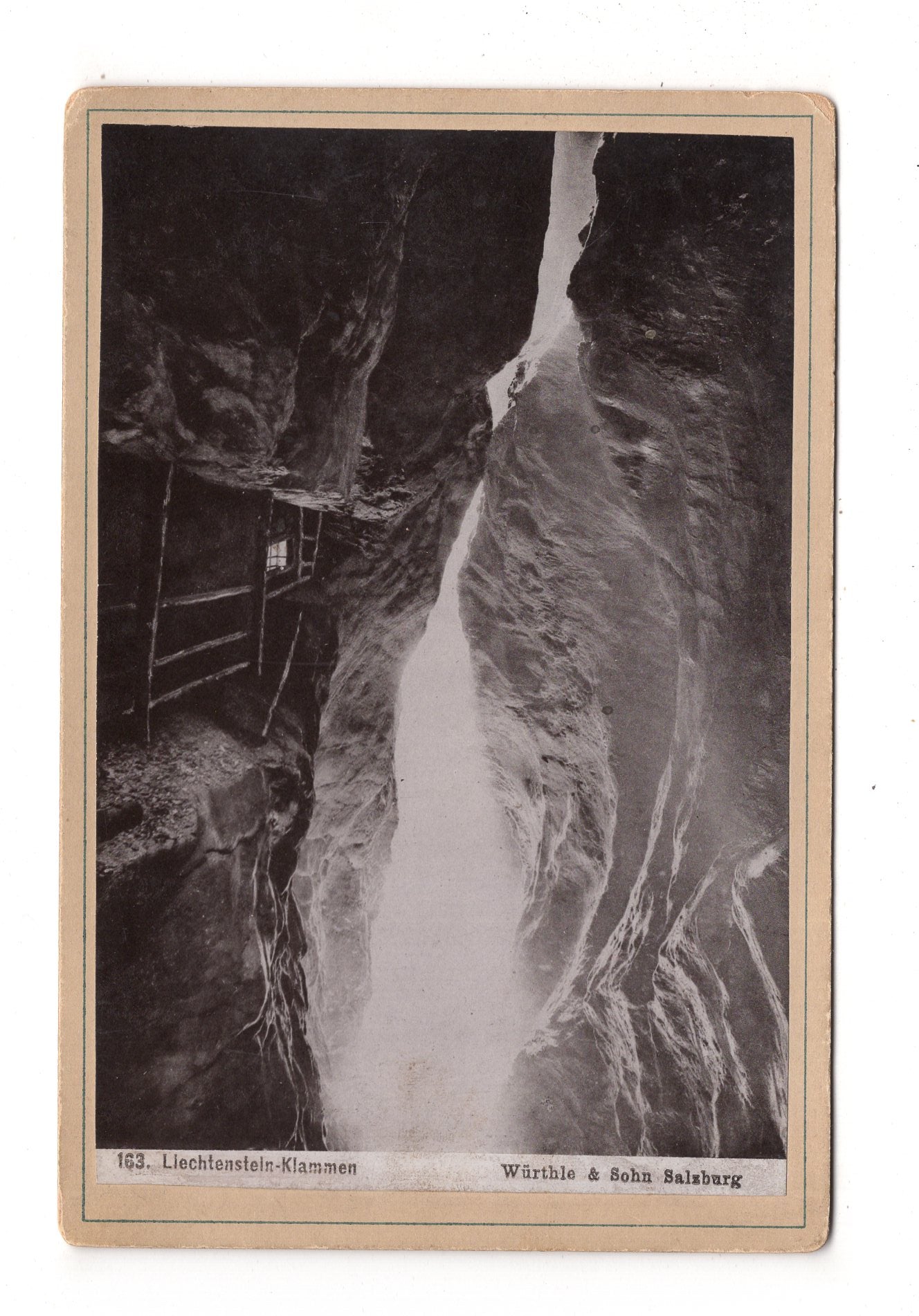 Fotografie Liechtensteinklamm / St. Johann / Salzburg / Österreich - 1890er / CAB V-21