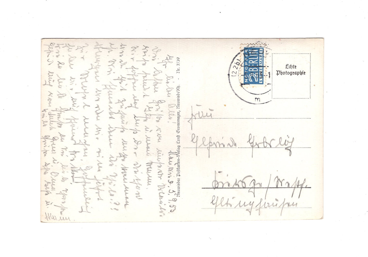 Ansichtskarte Neuwied / Goethe-Anlagen