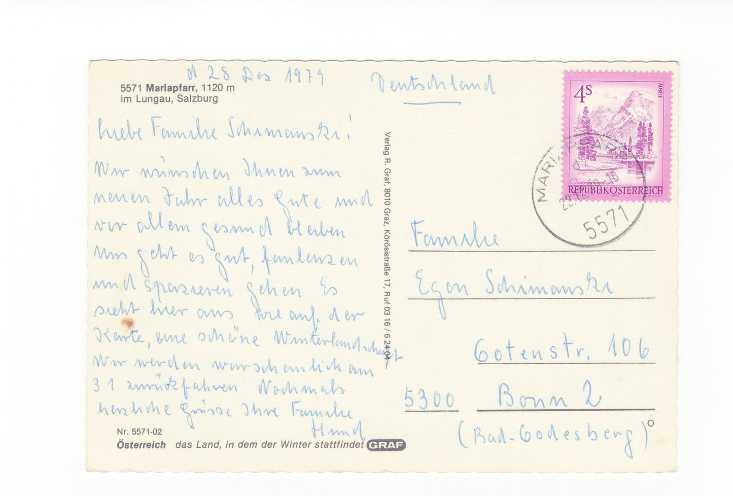 Ansichtskarte Mariapfarr im Lungau / Salzburg / Österreich