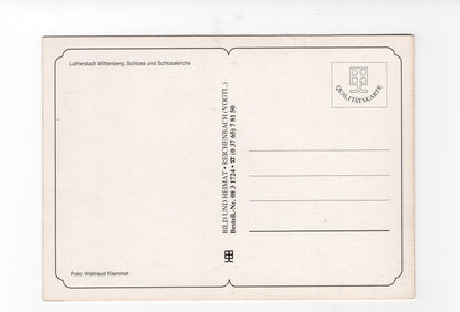 Ansichtskarte Lutherstadt Wittenberg / Schloss und Schlosskirche