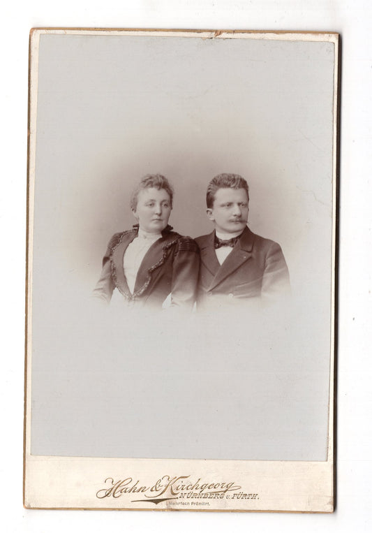 Fotografie Feines Paar - Nürnberg & Fürth 1890er / CAB X-24