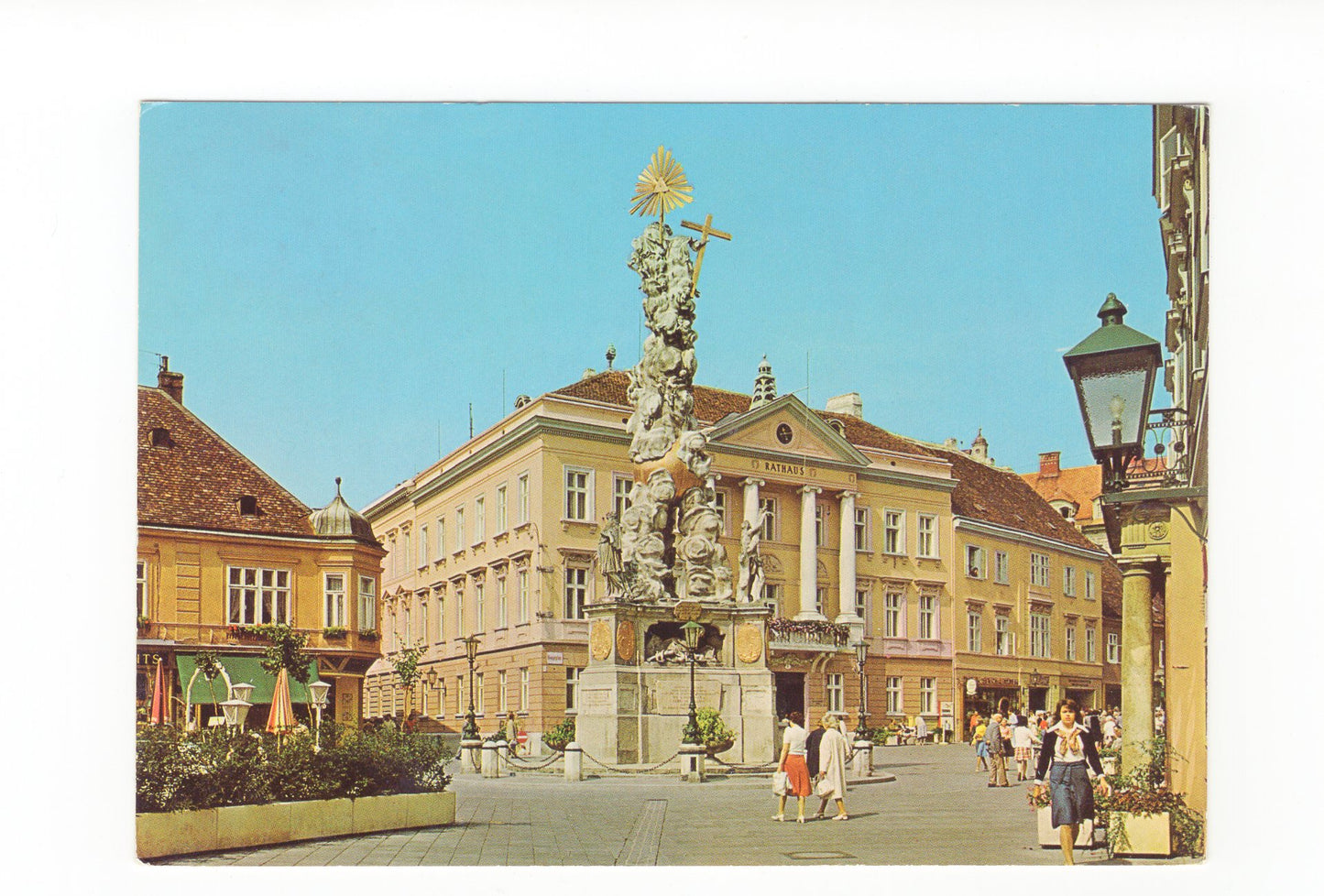 Ansichtskarte Baden bei Wien / Hauptplatz / Österreich