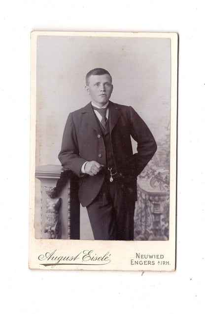 Fotografie Feiner Herr - Neuwied / Engers am Rhein 1890er / CDV L1-35