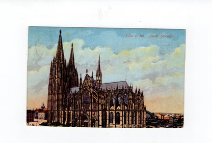 Ansichtskarte Köln am Rhein / Dom / Südseite - 1914