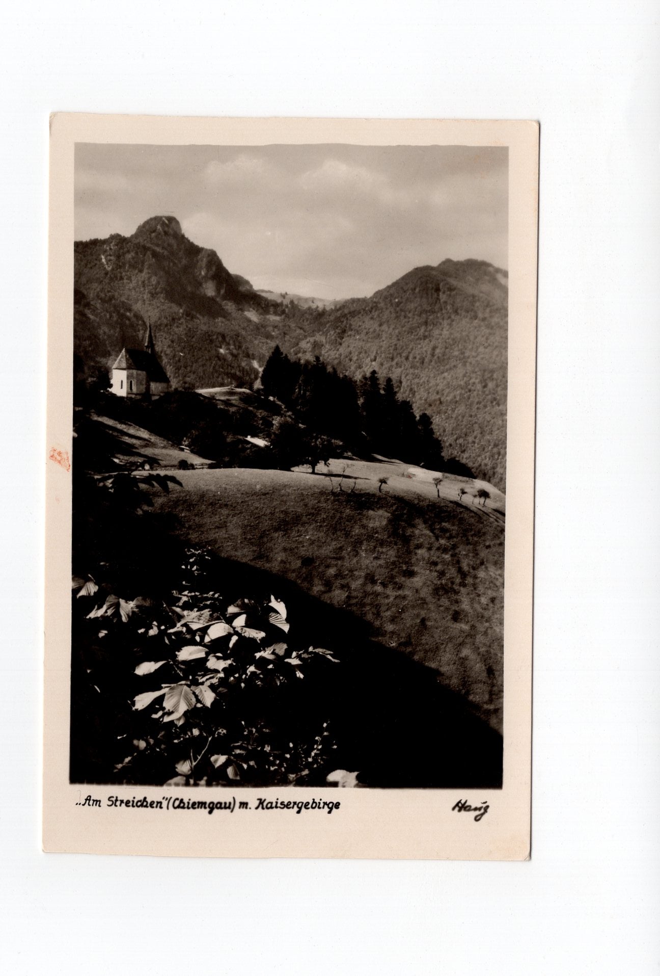 Ansichtskarte Am Streichen / Chiemgau / mit Kaisergebirge