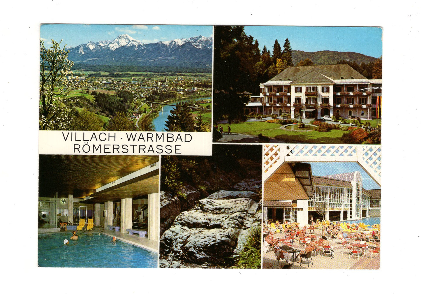 Ansichtskarte Villach-Warmbad / Römerstraße / Kärnten / Österreich