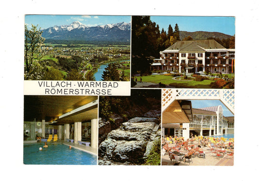 Ansichtskarte Villach-Warmbad / Römerstraße / Kärnten / Österreich