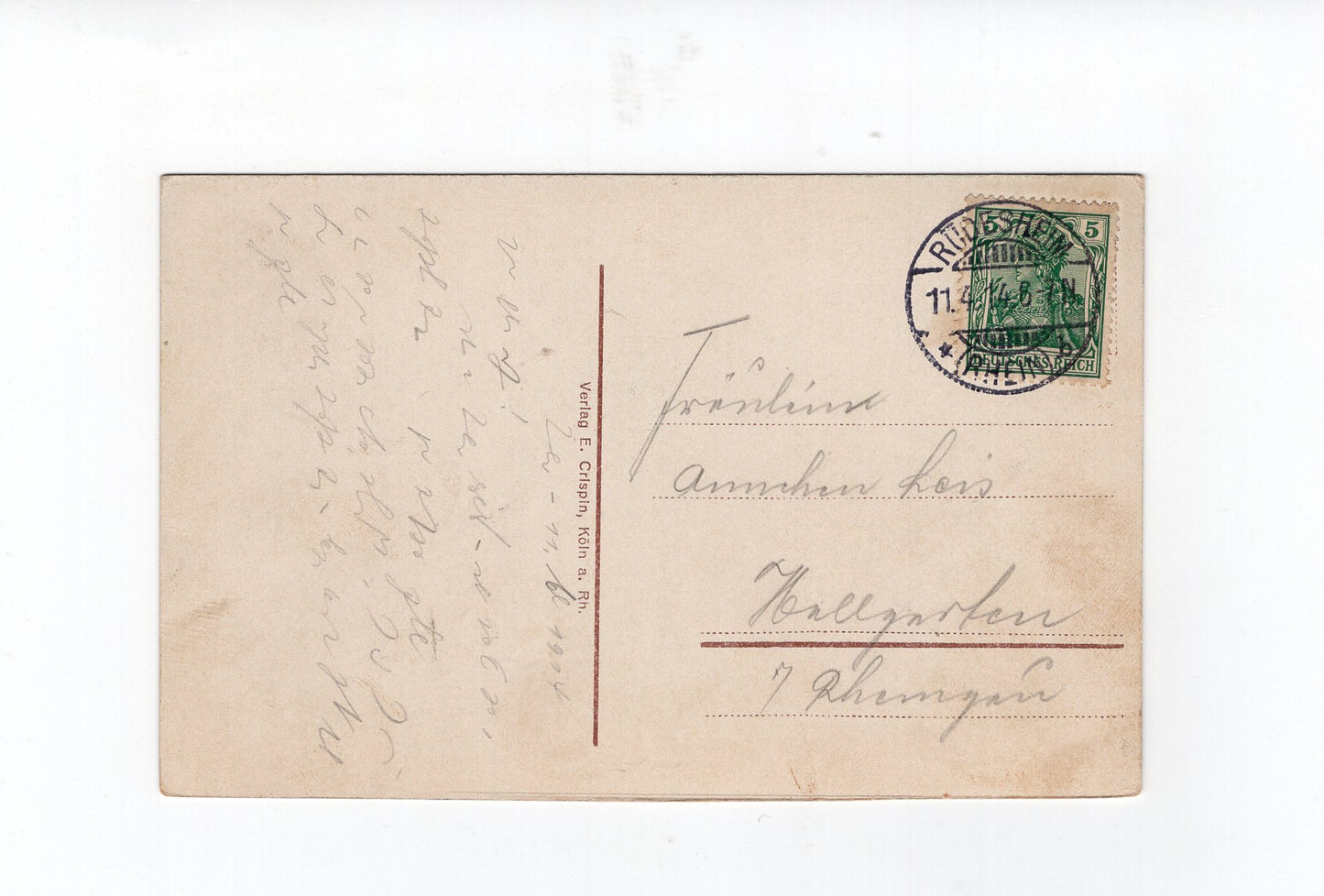 Ansichtskarte Köln am Rhein / Dom / Südseite - 1914