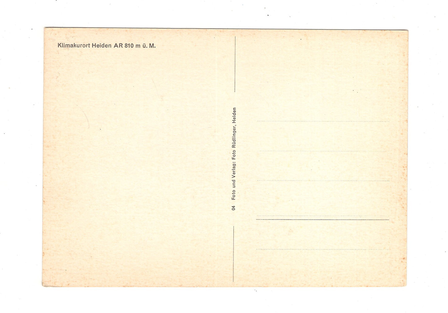 Ansichtskarte Kurort Heiden / Schweiz