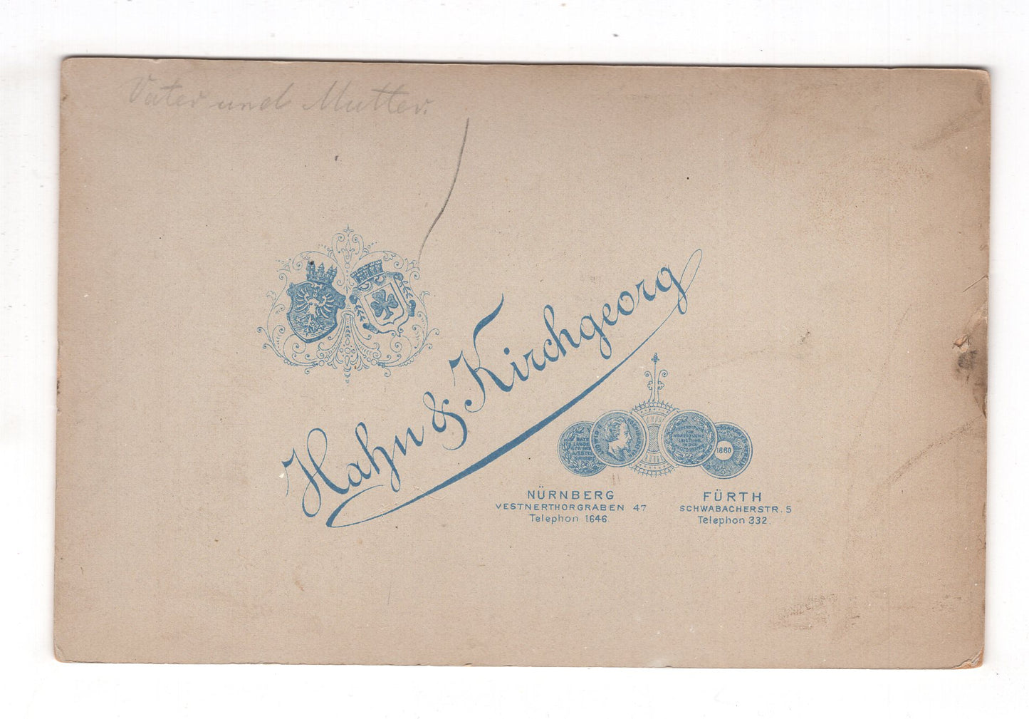 Fotografie Feines Paar - Nürnberg & Fürth 1890er / CAB X-24