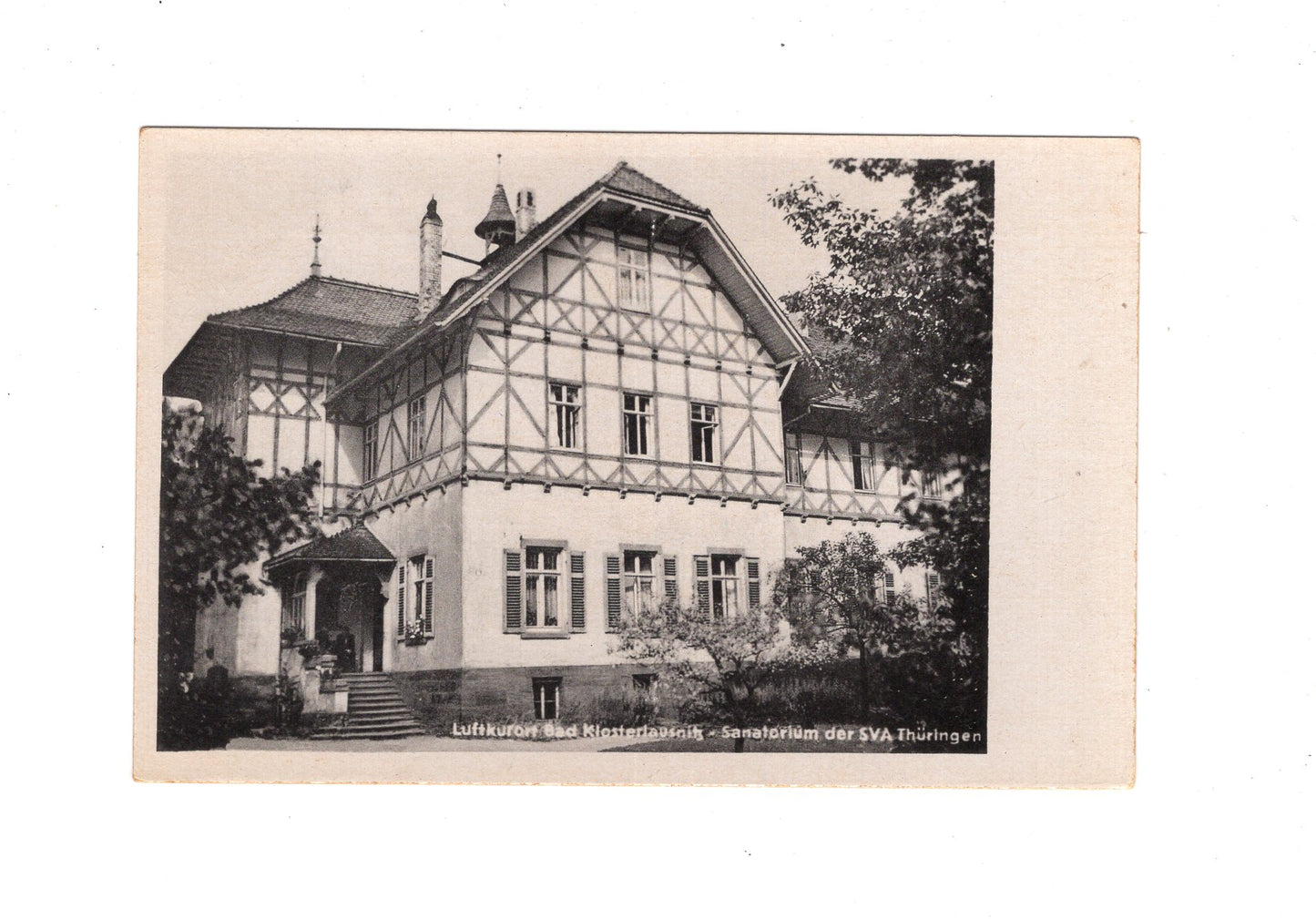 Ansichtskarte Bad Klosterlausnitz / Sanatorium der SVA Thüringen