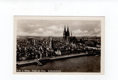 Ansichtskarte Köln am Rhein / Total mit Dom