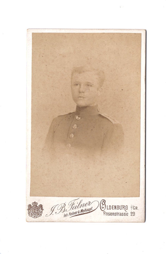 Fotografie Soldat / Soldatenportrait - Oldenburg 1890er
